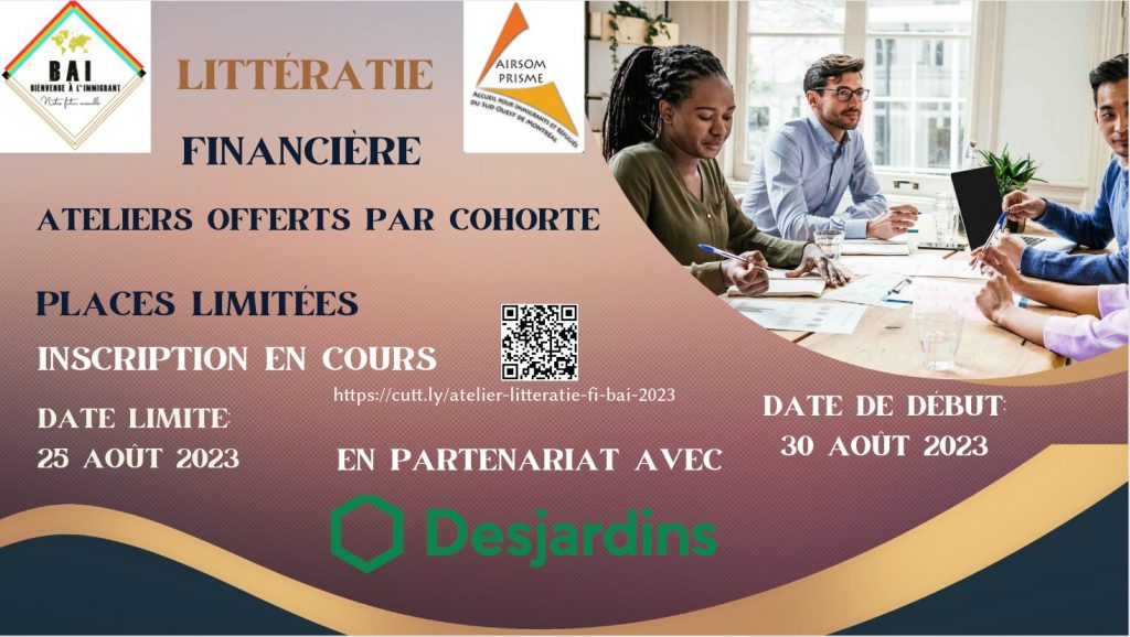 Inscription atelier littératie financière BAI- 2023